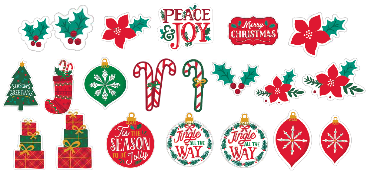 RECORTES NAVIDAD TRADIC 30UDS