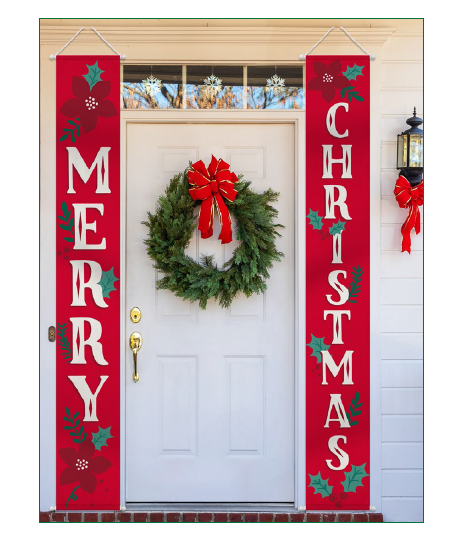 LETRERO PUERTA MERRY CHRISTMAS