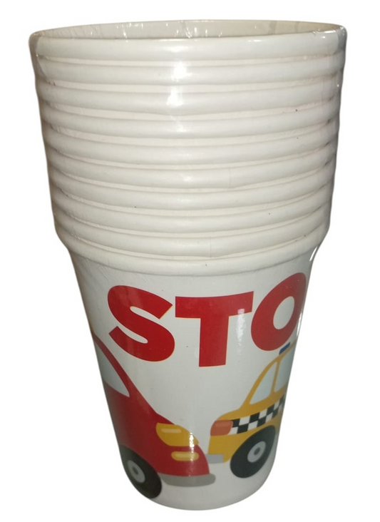 VASOS CARTON CARROS 10/1