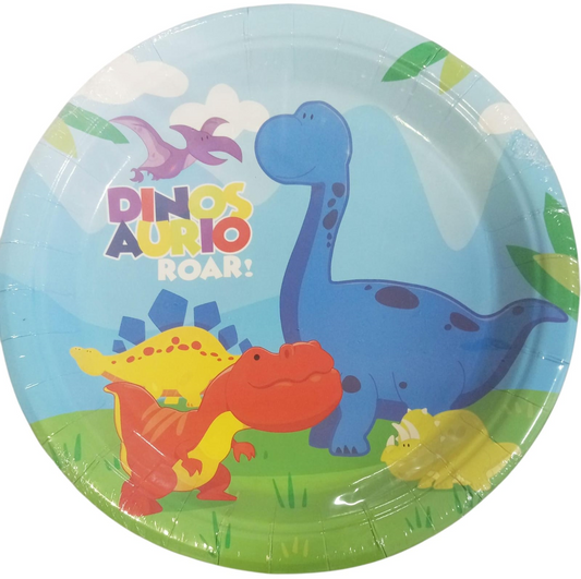 PLATOS CARTON DINOSAURIOS 10/1