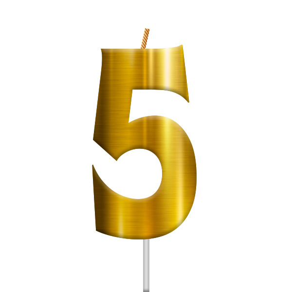 VELA DORADA NUMERO 5