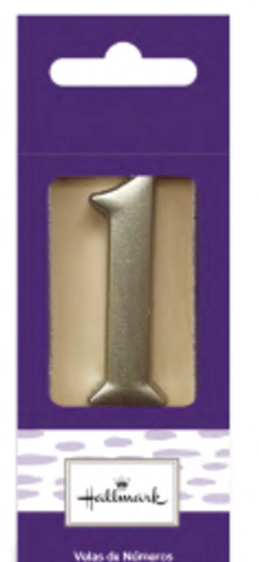 VELA PLATEADA NUMERO 1