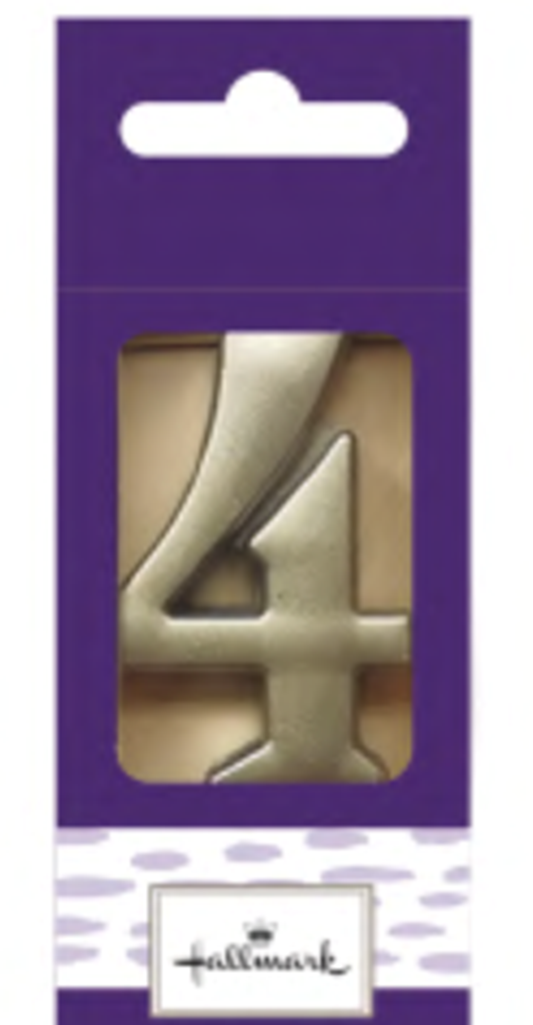 VELA PLATEADA NUMERO 4