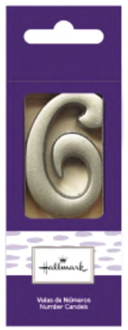 VELA PLATEADA NUMERO 6