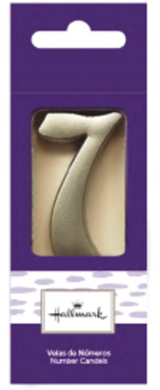 VELA PLATEADA NUMERO 7