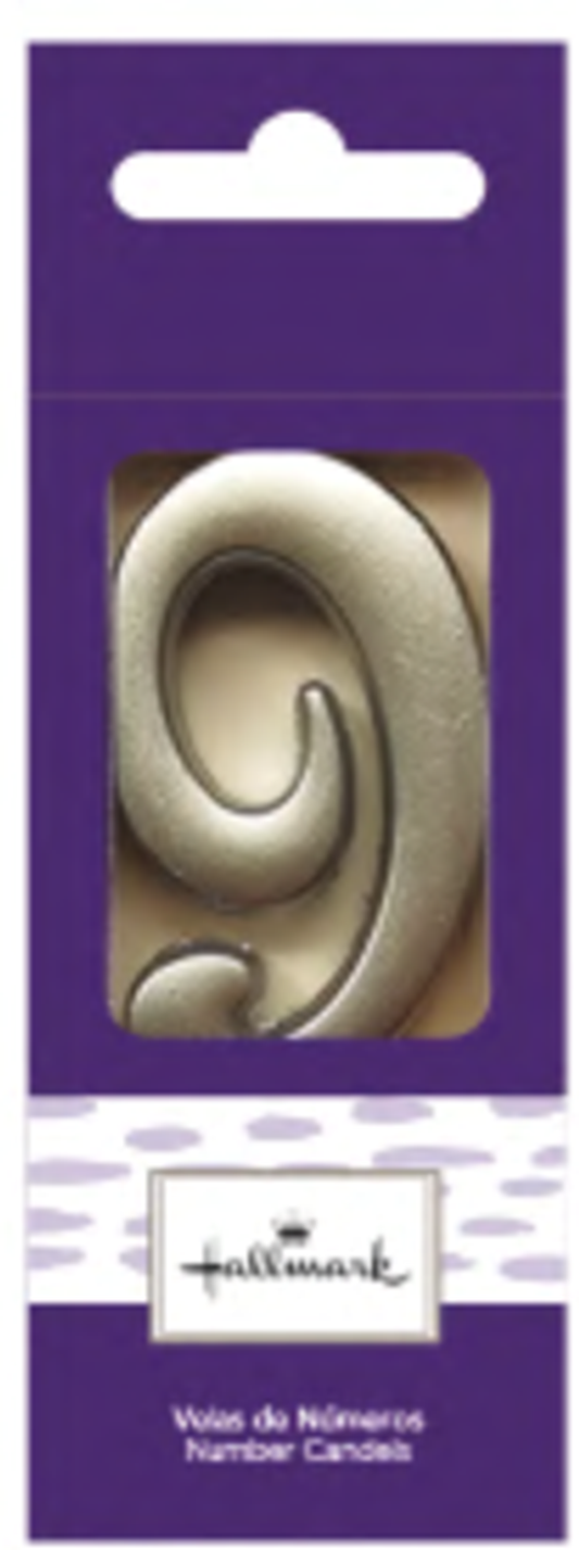 VELA PLATEADA NUMERO 9