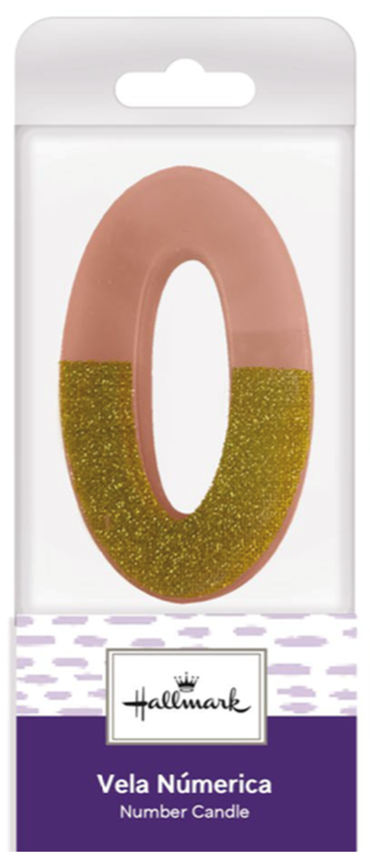 VELA ROSADA ESCARCHA NUM 0