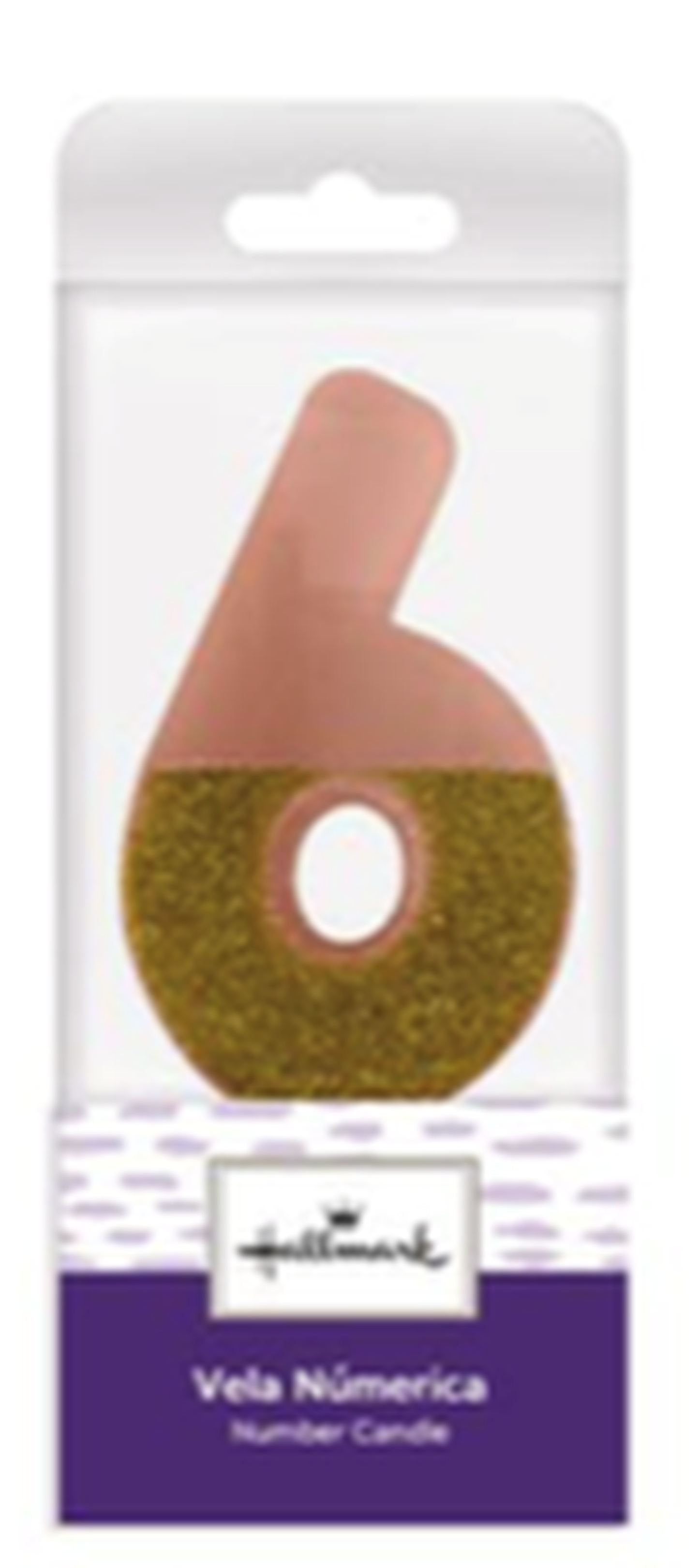 VELA ROSADA ESCARCHA NUM 6