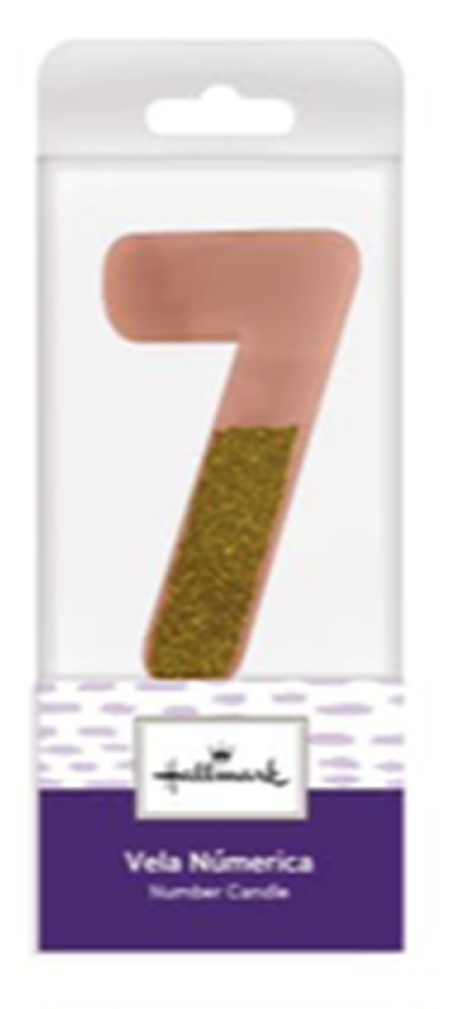 VELA ROSADA ESCARCHA NUM 7