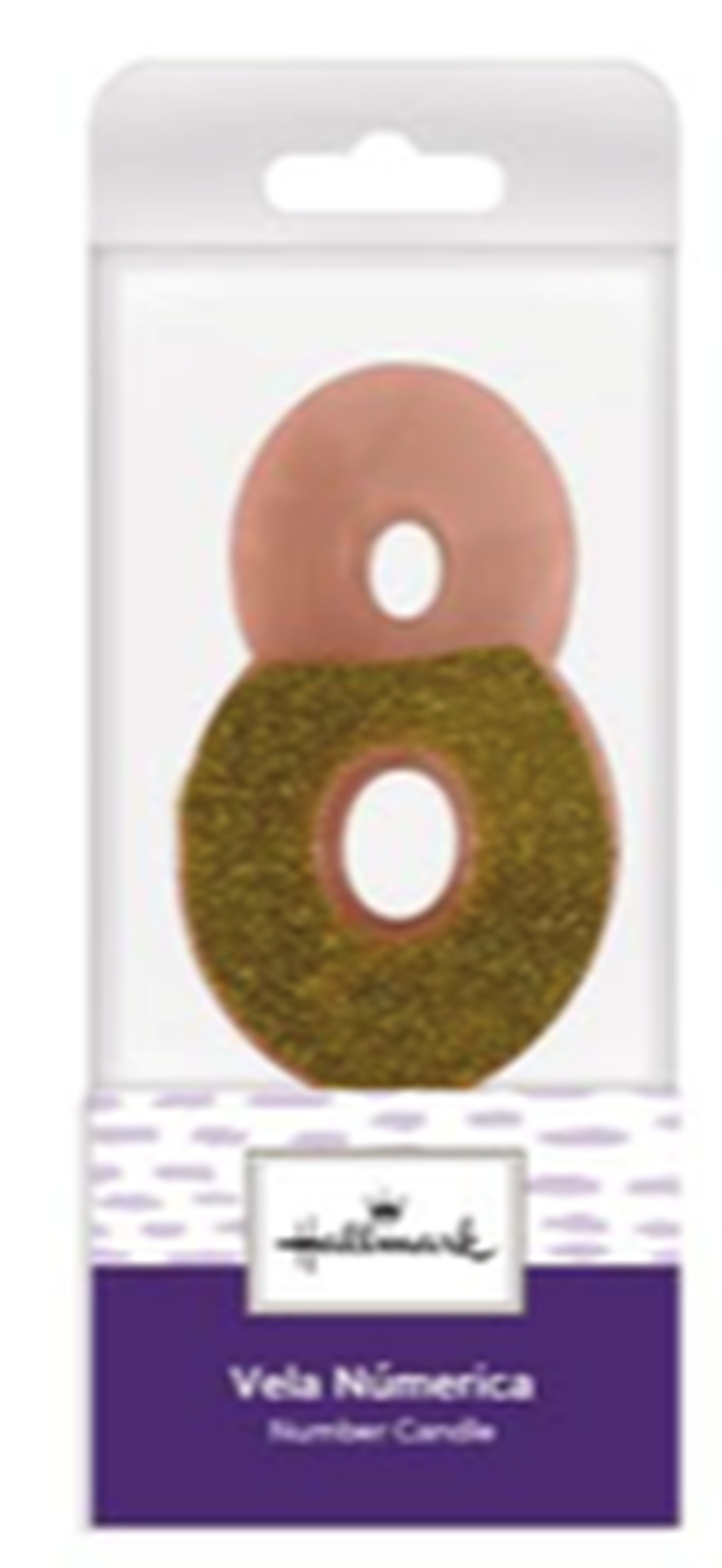 VELA ROSADA ESCARCHA NUM 8