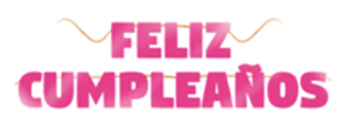 LETRERO FELIZ CUMPLEAÑOS ROSAD