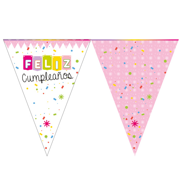 BANDERINES FELIZ CUMPLE NIÑA