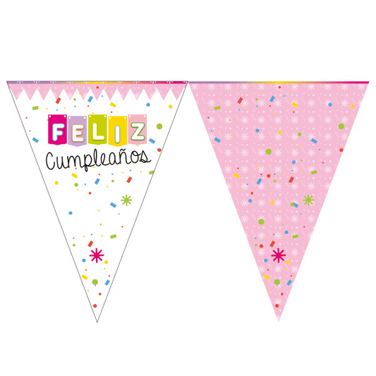 BANDERINES FELIZ CUMPLE NIÑA