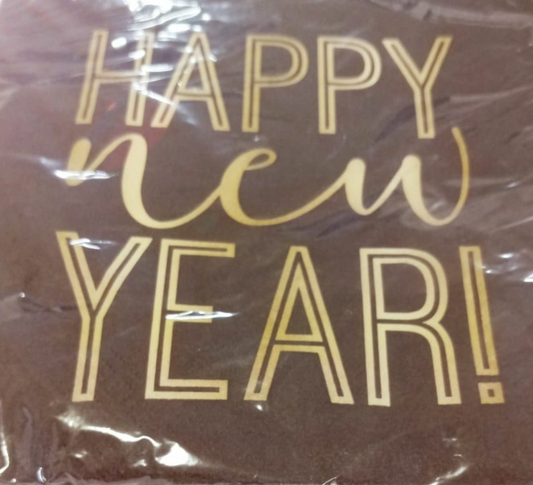 SERVILLETAS BN HP NEW YEAR