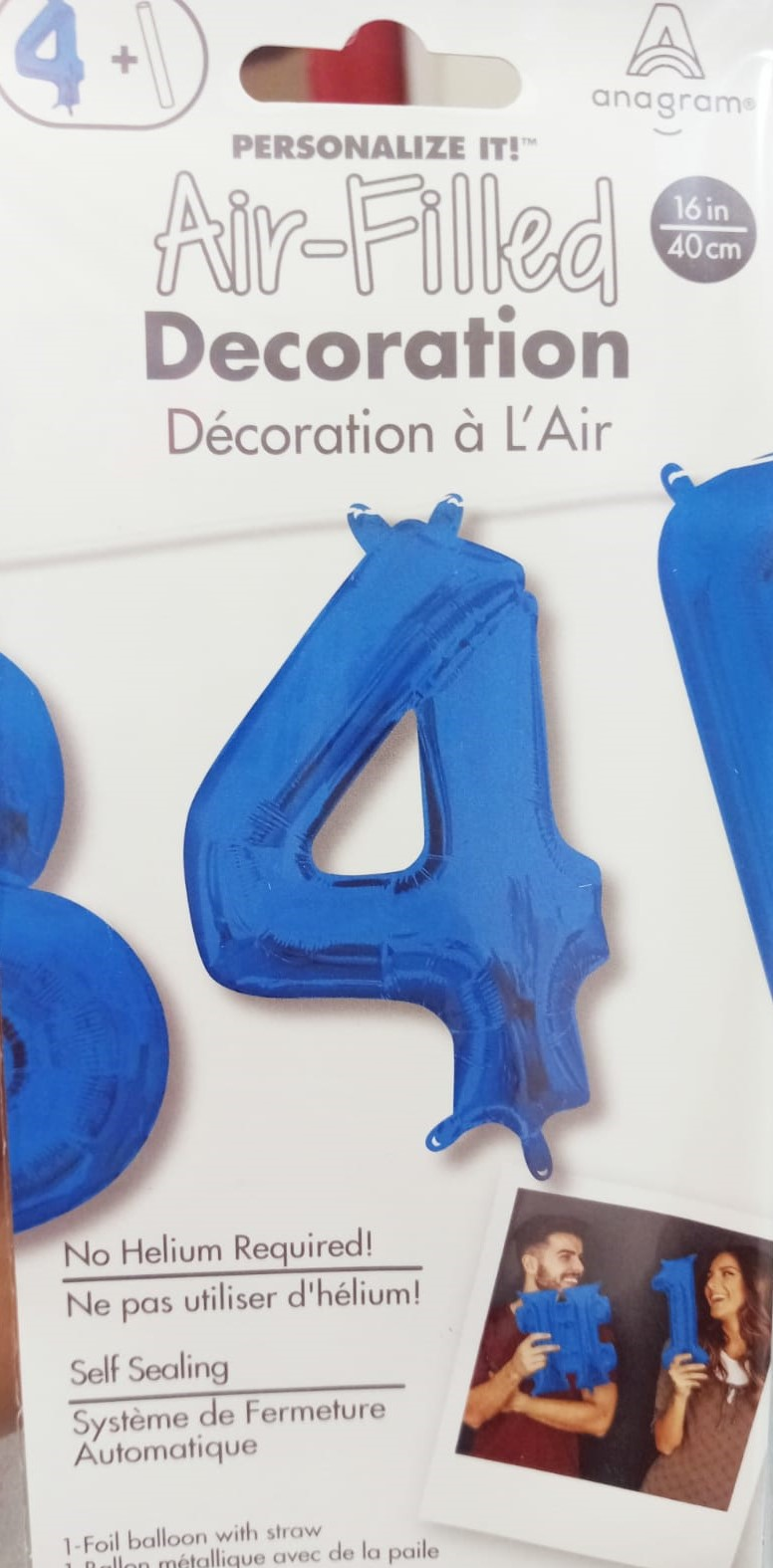 GLOBOS MINI SHAPE AZUL OSC N.4