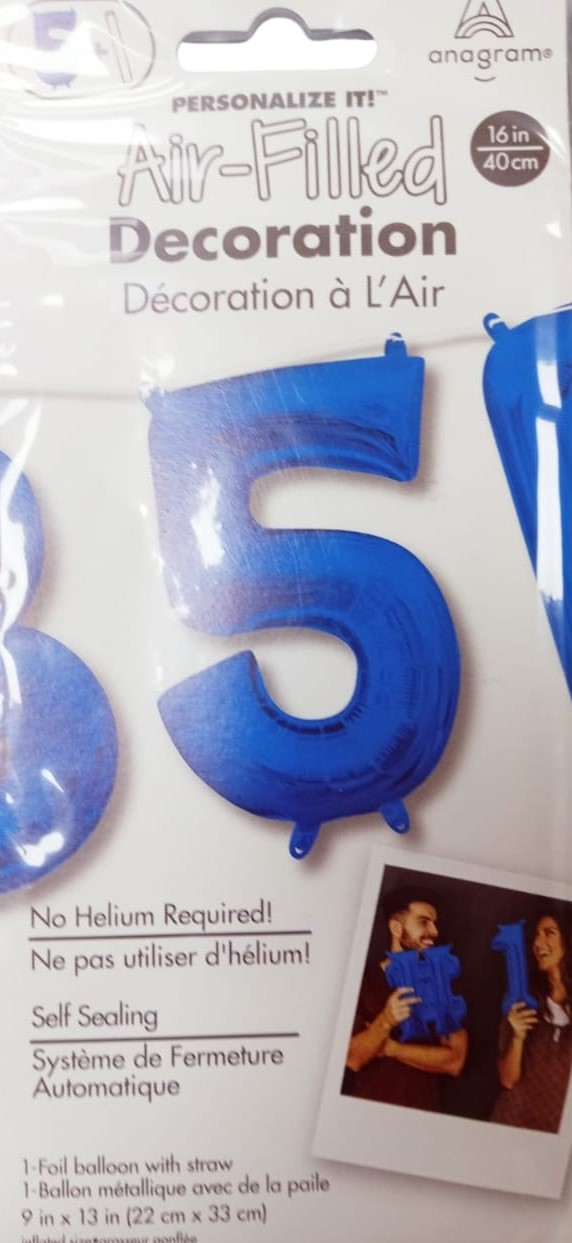 GLOBOS MINI SHAPE AZUL OSC N.5