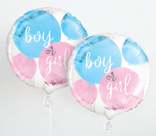 GLOBO MET 18PG BOY OR GIRL REV