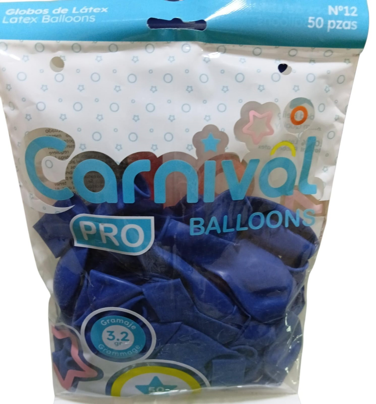 CARNIVAL GLOBOS 12P 50U AZUL M
