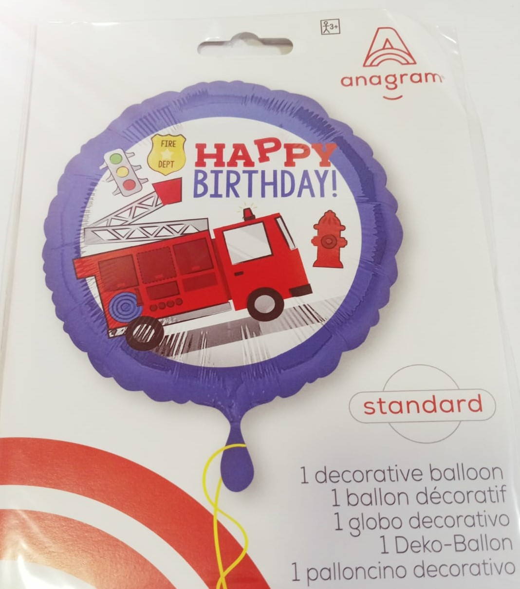 GLOBO HP BIRTHDAY 18PG BOMBERO