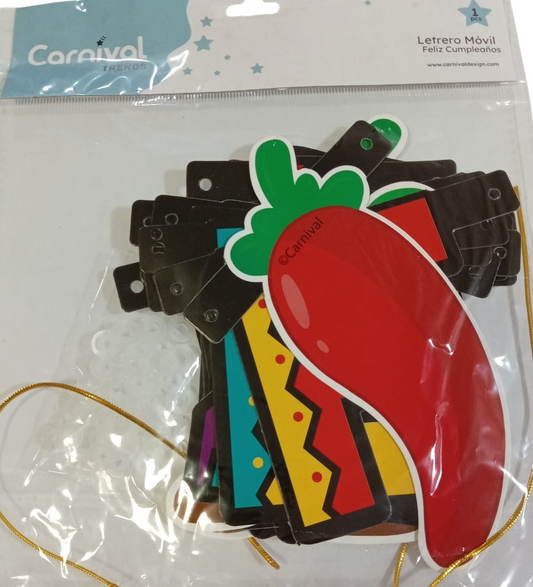 LETRERO FELIZ CUMPLE MEXICANO