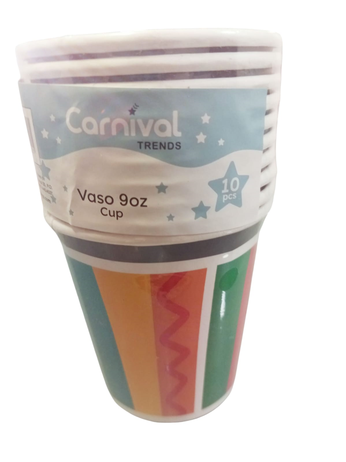 VASOS CARTON 9 OZ MEXICANO 10U