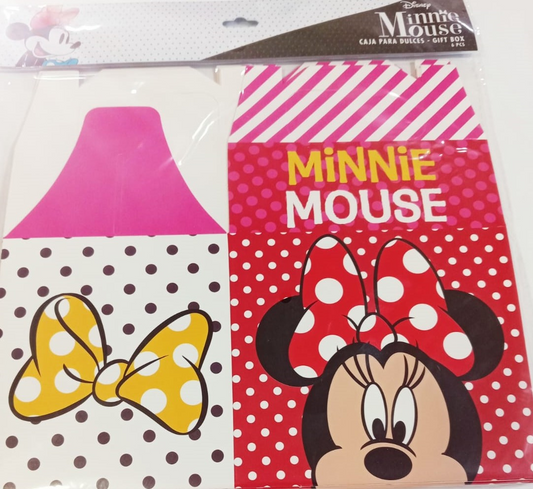 CAJA DULCES MINNIE ROJA 6UDS