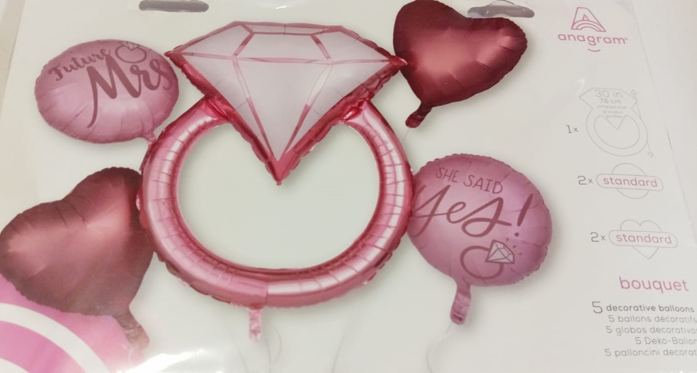 GLOBOS BOUQUET ANILLO