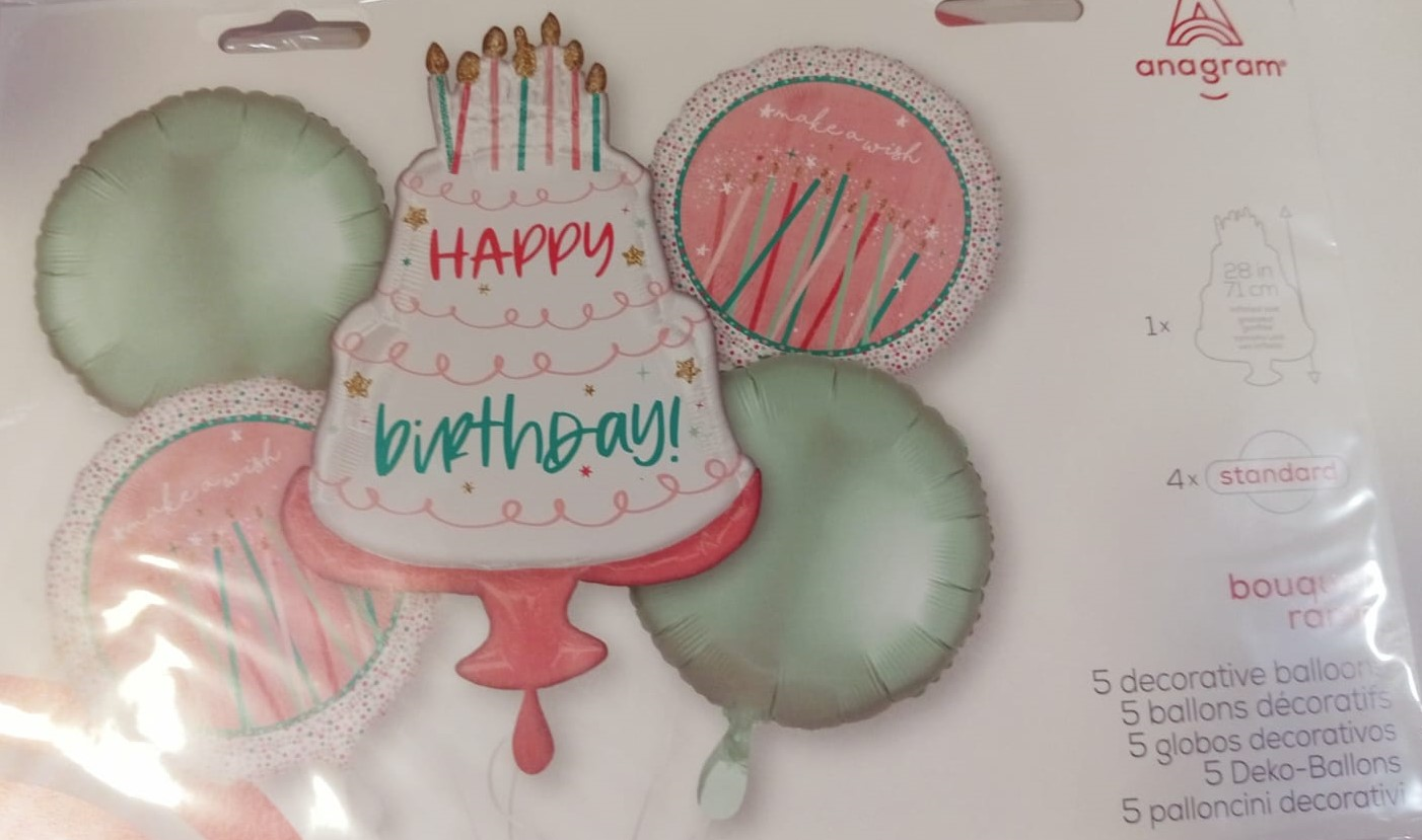 GLOBOS BOUQUET HBD