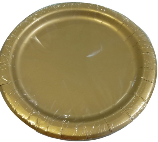 PLATO 20UN 18CM 7PG DORADO