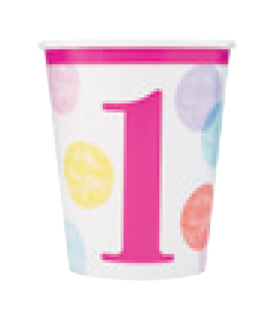 VASOS 9 OZ PRIMER AÑO NIÑA