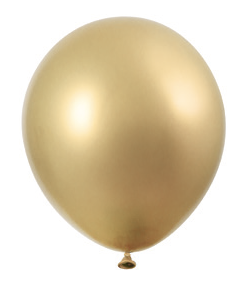 GLOBOS PLATINUM DORADO 11PG 6U
