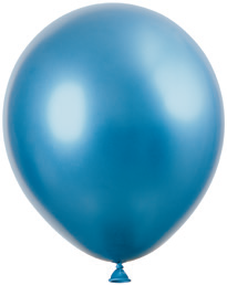 GLOBOS PLATINUM AZUL 11PG 6UDS
