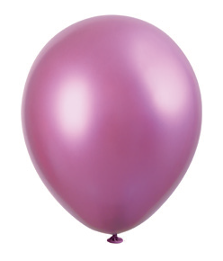 GLOBOS PLATINUM ROSA 11PG 6UDS