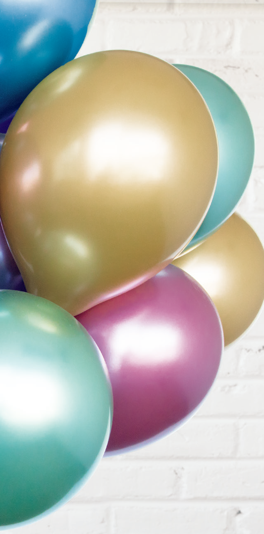 GLOBOS PATINUM PLATA 11PG 25UD