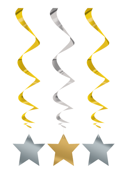COLGANTE ESPIRAL ESTRELLA PLAT