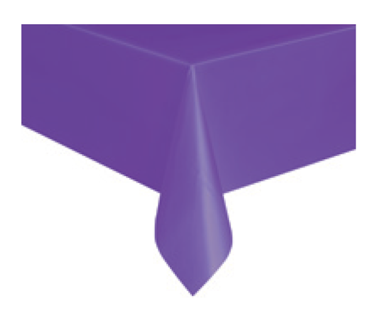 MANTEL PLASTICO MORADO NEON