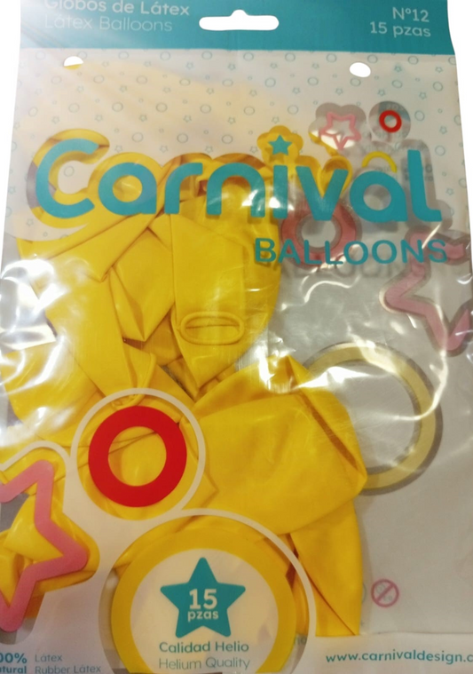 CARNIVAL GLOBOS 12 PG 15UD AMA