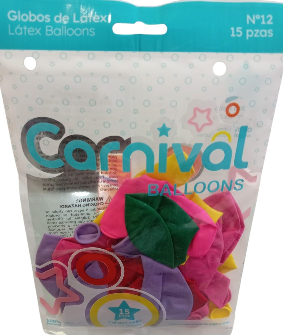 CARNIVAL GLOBOS 12 PG 15UD SUR