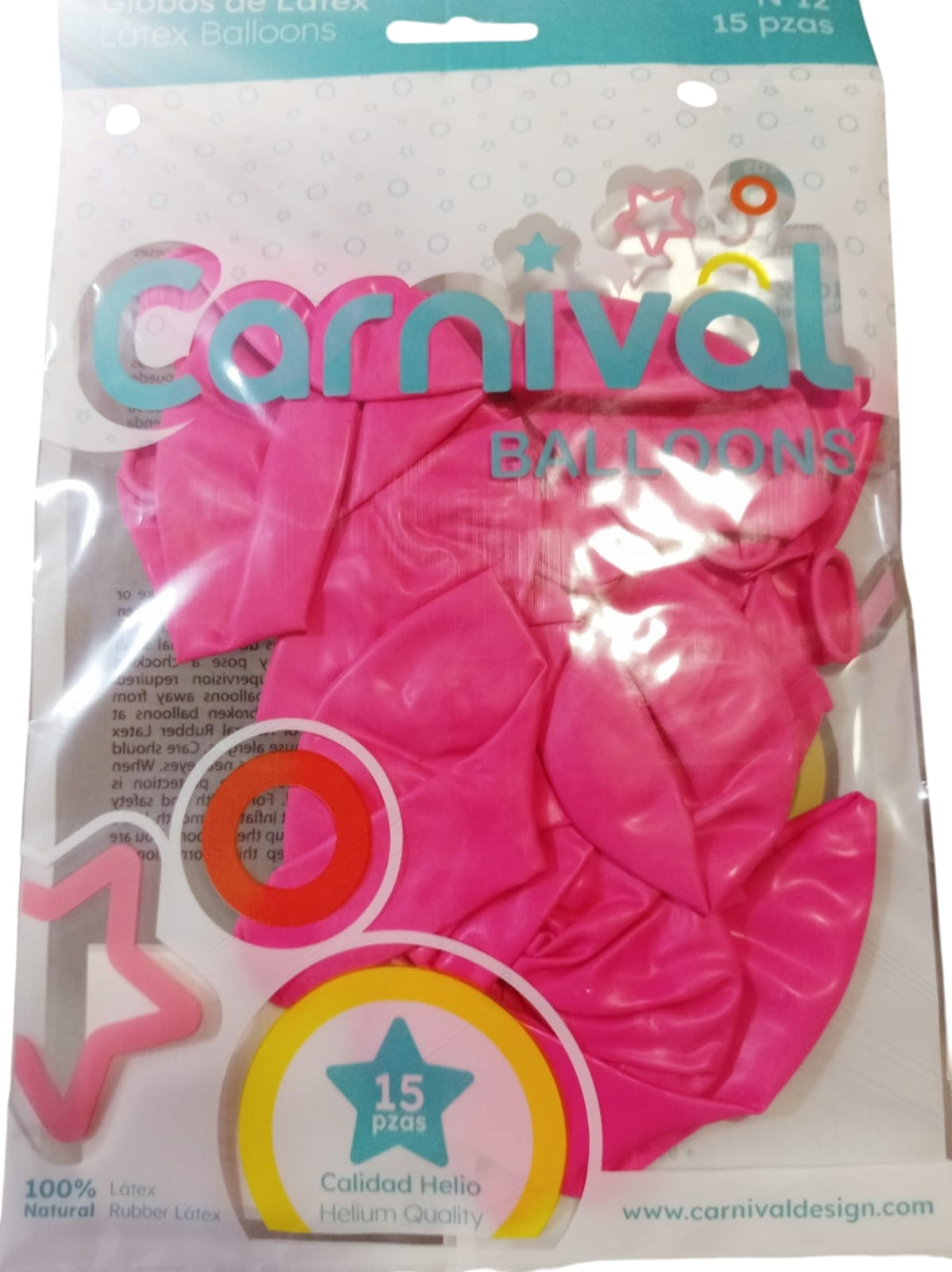 CARNIVAL GLOBOS 12 PG 15UD FUC