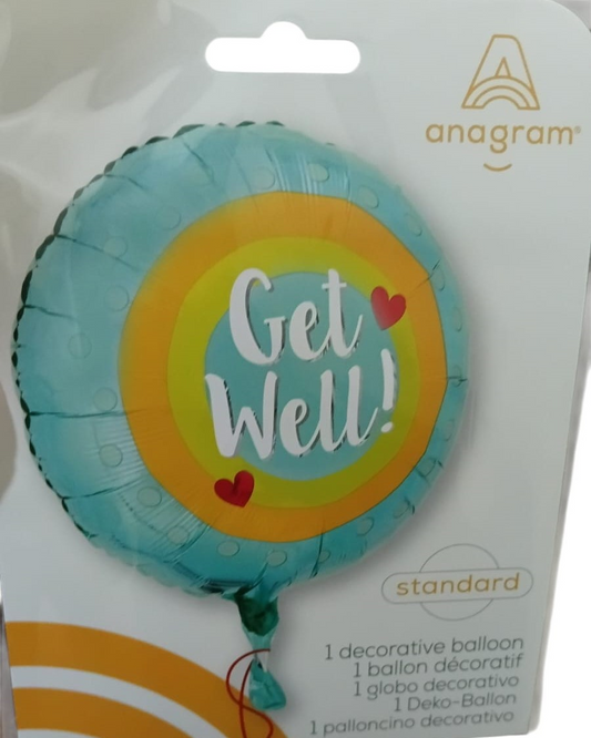 GLOBO MET.GET WELL 18PULG