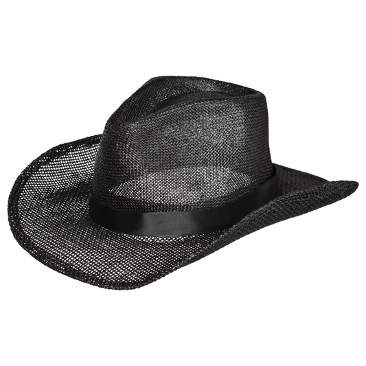 SOMBRERO COWBOY PAJA NEGRO