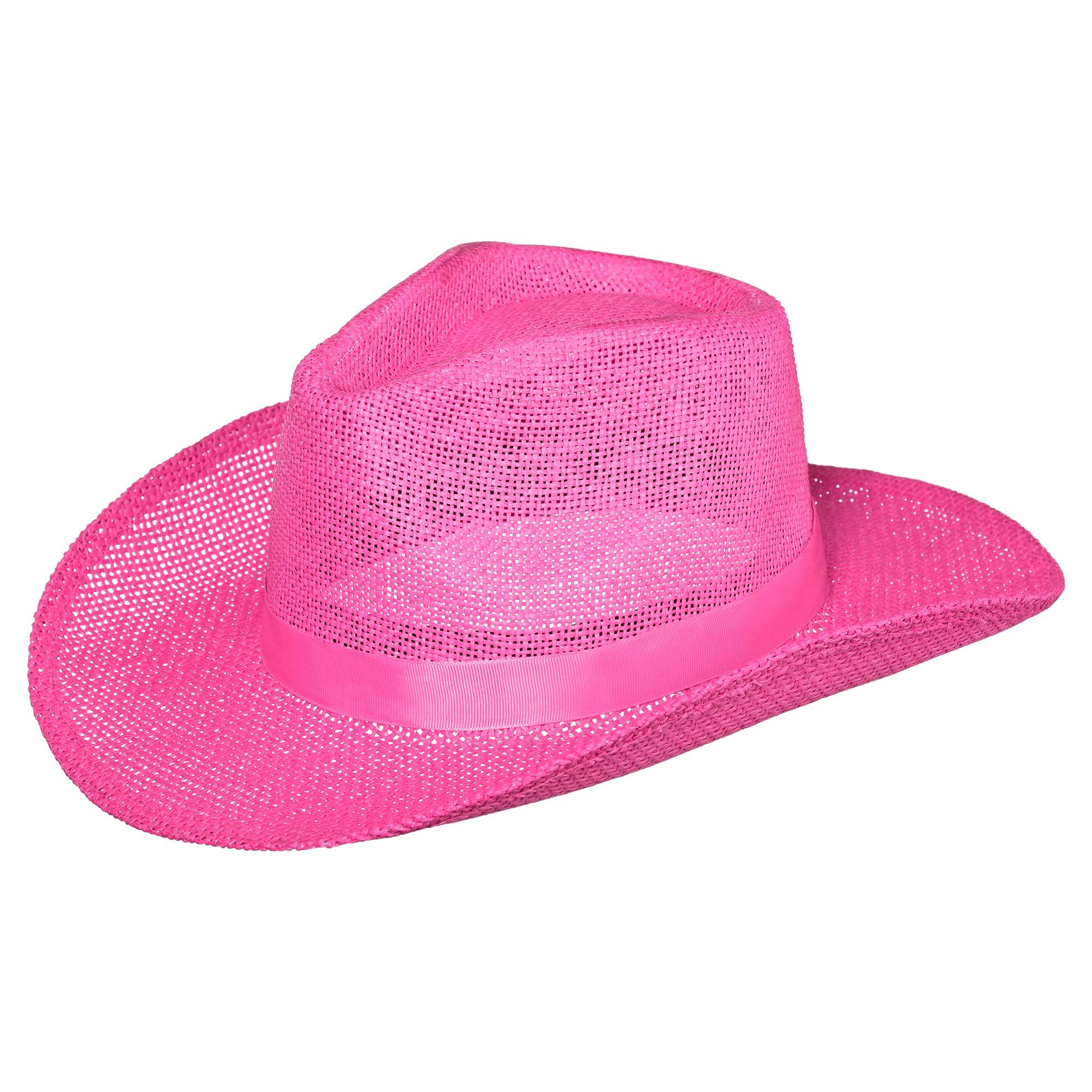 SOMBRERO COWBOY PAJA FUCSIA