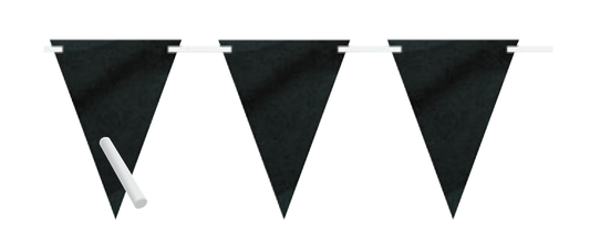 BANDERIN TRIANGULO NEGRO TIZA