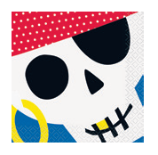 SERVILLETAS PIRATA BN