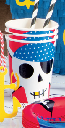 VASOS PIRATA 9OZ 8UDS
