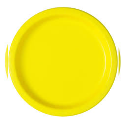 PLATO 8U 9PULG AMARILLO NEON