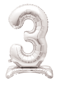 GLOBOS STND NUM 3 PLATA