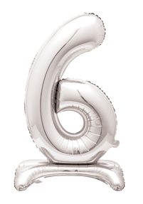 GLOBOS STND NUM 6 PLATA