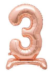 GLOBOS STND NUM 3 ROSEGOL