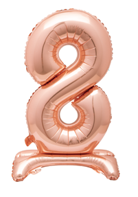 GLOBOS STND NUM 8 ROSEGOL
